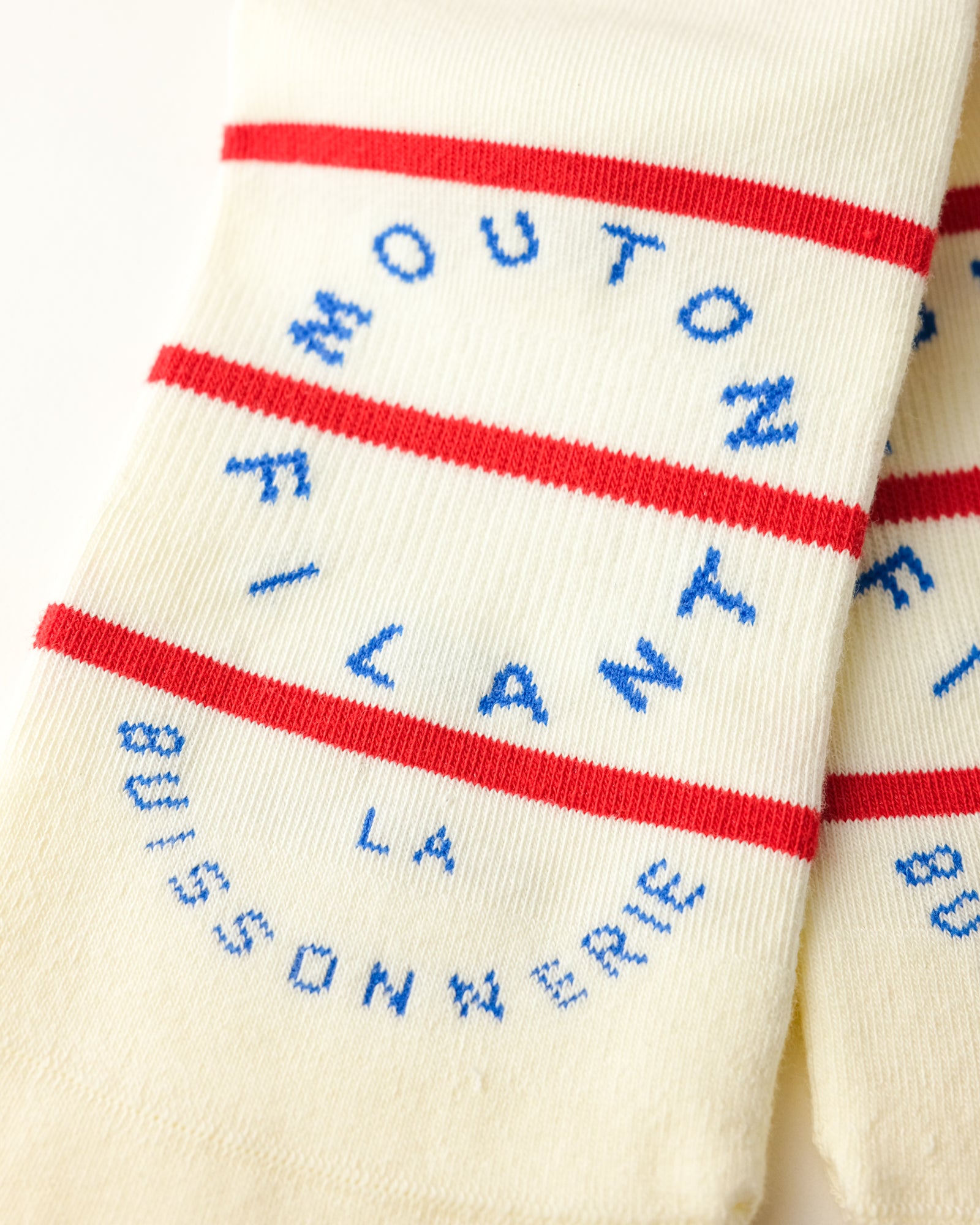 PAULINE SUMMER REFLECTIVE SOCKS - COQUELICOT / RED STRIPE