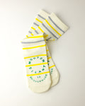 PAULINE SUMMER REFLECTIVE SOCKS - SOLEIL / YELLOW STRIPE