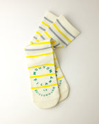 PAULINE SUMMER REFLECTIVE SOCKS - SOLEIL / YELLOW STRIPE