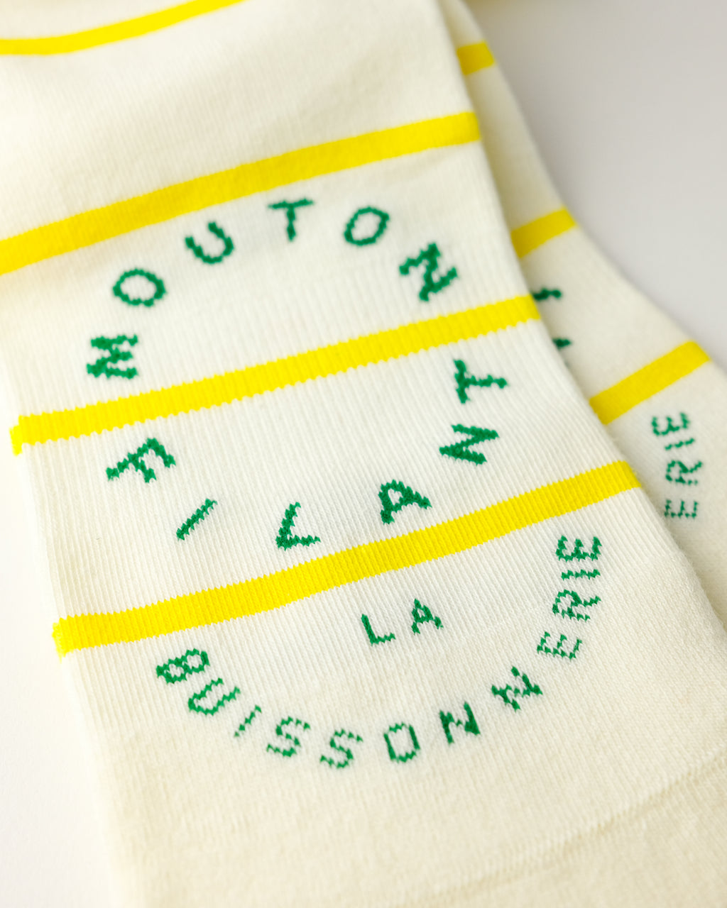 PAULINE SUMMER REFLECTIVE SOCKS - SOLEIL / YELLOW STRIPE