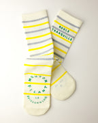 PAULINE SUMMER REFLECTIVE SOCKS - SOLEIL / YELLOW STRIPE